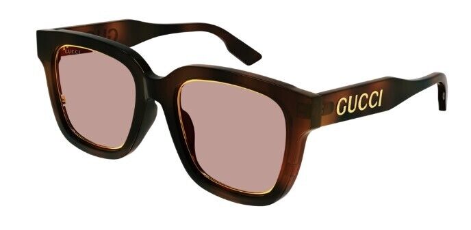 Gucci GG1136SA 002 Havana/Brown Square Women's Sunglasses