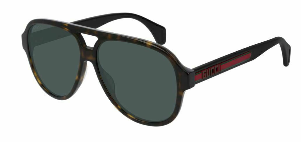 Gucci GG 0463 S 003 Havana/Green 58 mm Men's Sunglasses