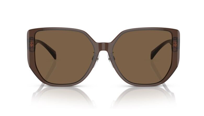 Versace 0VE4449D 541673 Transparent Brown / Dark Brown Square Women's Sunglasses