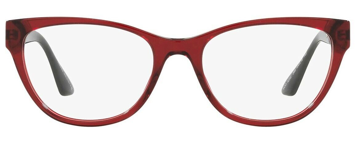 Versace VE3292 388 Transparent Bordeaux Red Cat-Eye Women's Eyeglasses