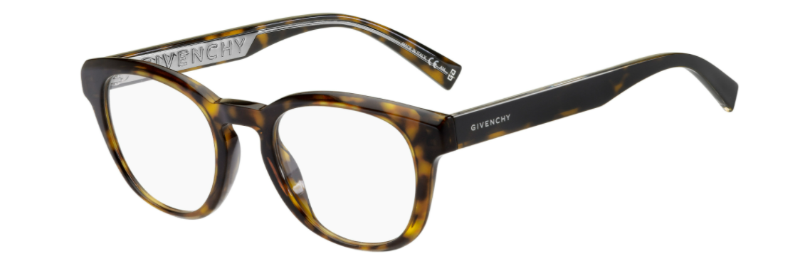 Givenchy Gv0156 0086 Dark Havana Tea Cup Men's Eyeglasses