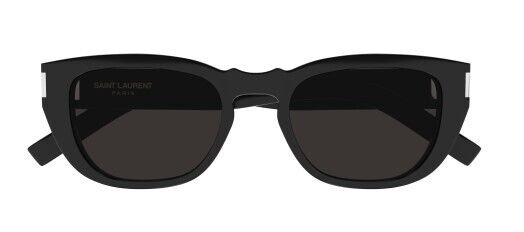 Saint Laurent SL M601 001 Black/Black Rectangular Men's Sunglasses