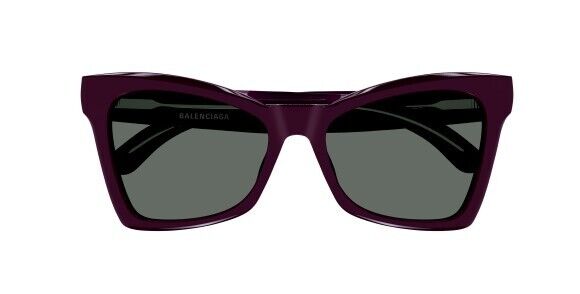 Balenciaga BB0231S 007 Violet/Green Cat-Eye Women's Sunglasses