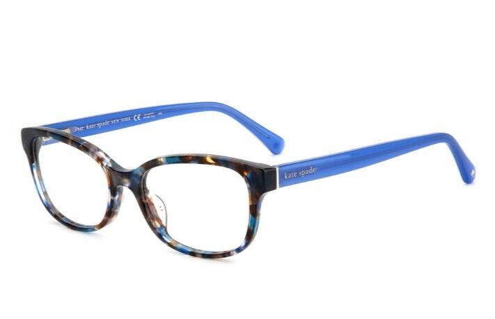 Kate Spade Violette 0JBW Blue Havana Round Women's Eyeglasses