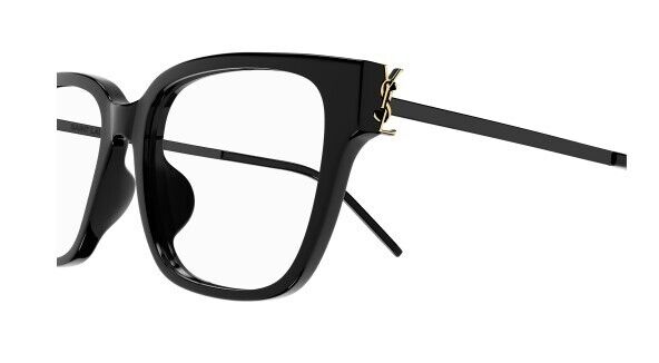 Saint Laurent SL M48O_A/F-001 Black/Transparent Square Women's Eyeglasses
