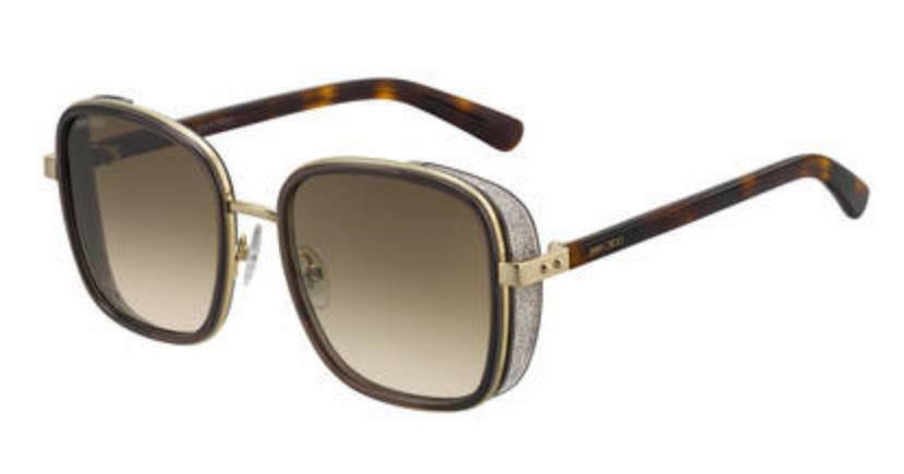 Jimmy Choo Elva/S-0FG4/HA Brown Gold  Elva s Sunglasses