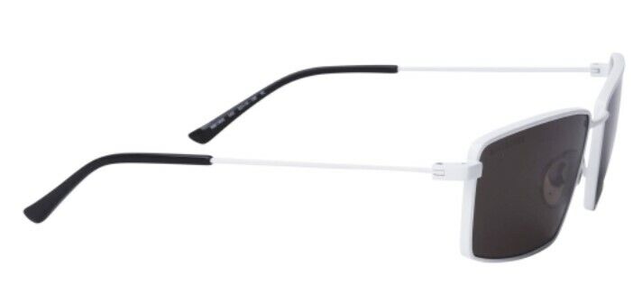 Balenciaga BB0195S 002 White/Grey Metal Full-Rim Rectangle Men's Sunglasses