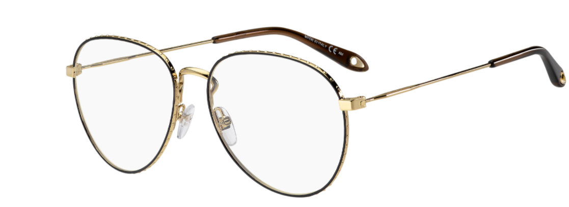 Givenchy Gv0071 0J5G Gold  Aviator Women's Eyeglasses