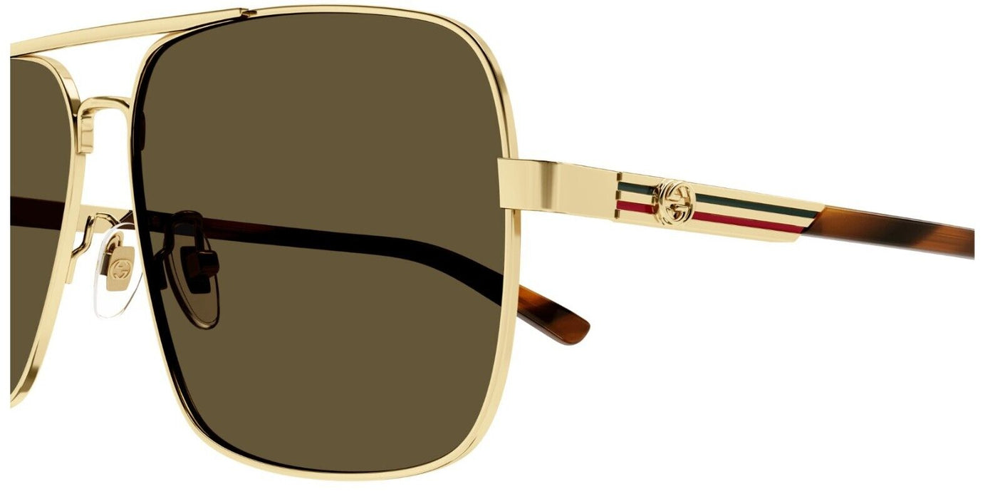 Gucci GG1289S 002 Gold/Brown Caravan Men's Sunglasses
