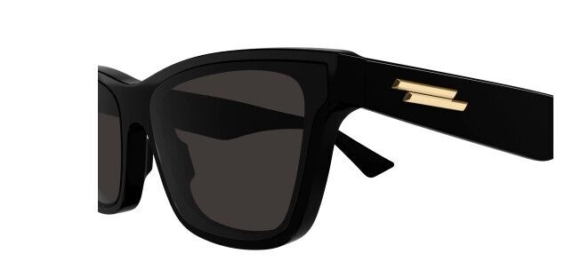 Bottega Veneta BV1119S 001 Black/Grey Cat Eye Unisex Sunglasses