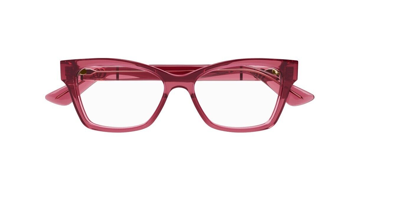 Gucci GG0634O 005 Burgundy Cat-Eye Rectangular Women's Eyeglasses