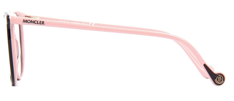 Moncler ML 5089 005 Black/Light Pink Round Women's Eyeglasses
