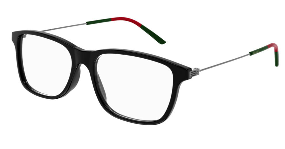 Gucci GG1050O 004 Metal Ruthenium Rectangle Unisex Eyeglasses