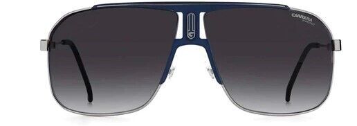 Carrera 1043/S 0DTY/9O Blue Ruthenium/Grey Shaded Rectangle Men's Sunglasses