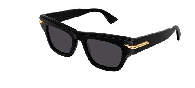 Bottega Veneta BV1122S 001 Black/Grey Cat Eye Women's Sunglasses