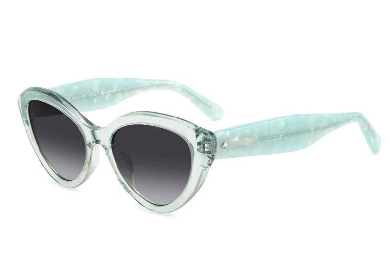Kate Spade Juni/G/S 0ZI9/9O Teal/Grey Shaded Cat Eye Women's Sunglasses