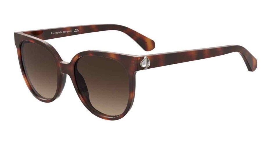 Kate Spade Geralyn/S 0086/HA Havana/Brown Gradient Oval Women's Sunglasses