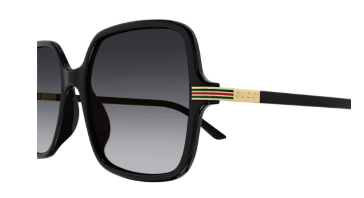 Gucci GG1449S 001 Black/Grey Oversized Square Gradient Women's Sunglasses