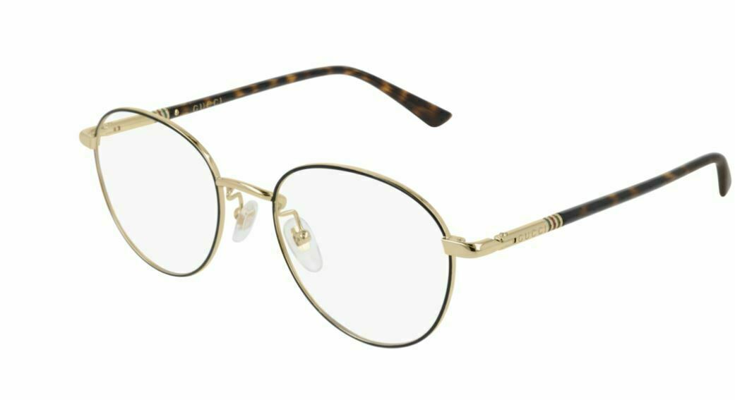 Gucci GG 0392O 002 Black/Gold/Havana Eyeglasses