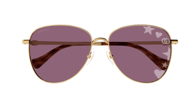 Gucci GG1419S 004 Gold Oval Photocromatic Women's Sunglasses