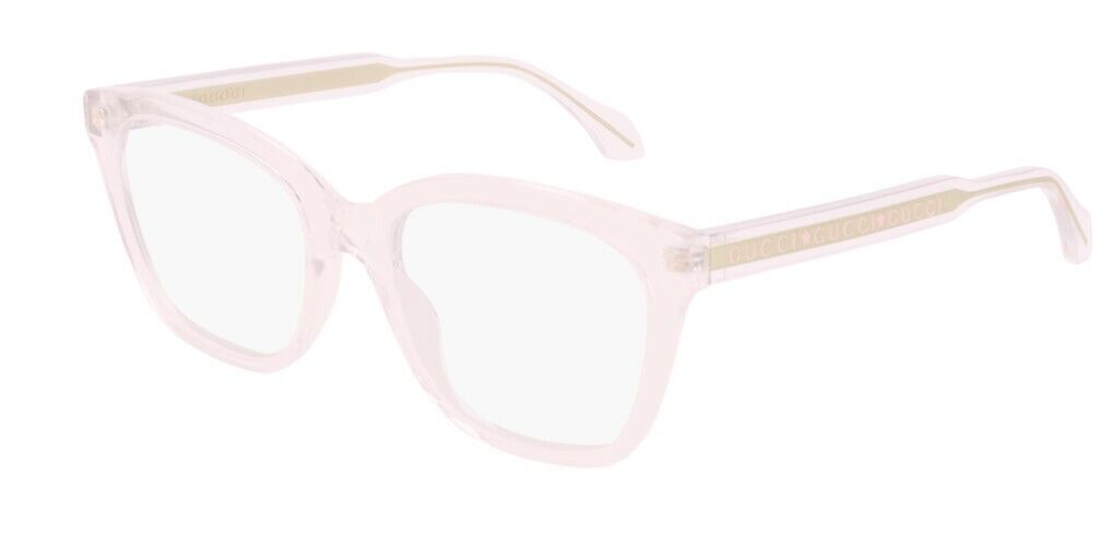 Gucci GG 0566ON 004 Pink Transparent Crystal Cat-Eye Women Eyeglasses