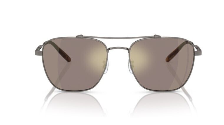 Oliver Peoples 0OV1322ST Marsan 52445D Antique Pewter/Chrome Taupe Sunglasses