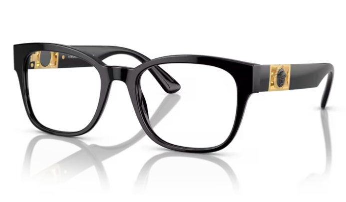 Versace 0VE3314 GB1 Black Rectangle 54MM Men's Eyeglasses