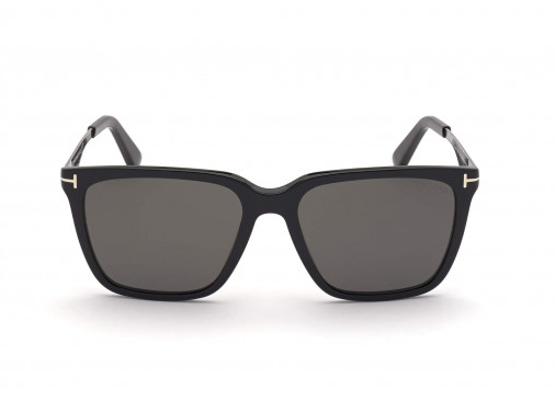 Tom Ford FT 0862-F Garrett 01D Black Ruthenium/Polarized Smoke Men's Sunglasses