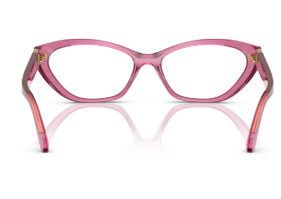 Versace 0VE3356 5469 Transparent light pink Cat-Eye 55MM Women's Eyeglasses