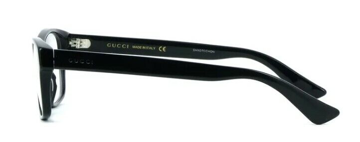Gucci GG 0006ON-005 Black/Black Square Unisex Eyeglasses