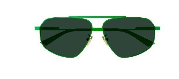 Bottega Veneta BV1194S 004 Green/Green Caravan Unisex Sunglasses