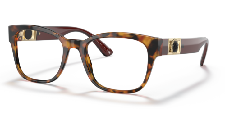 Versace 0VE3314 5119 Havana Soft Square Men's Eyeglasses