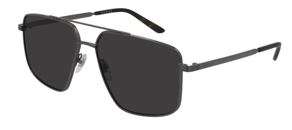 Gucci GG 0941S 001 Ruthenium/Gray Aviator Men's Sunglasses