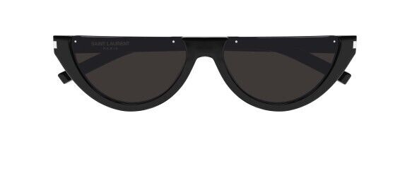 Saint Laurent SL 563 001 Black/Black Semi Rimless Cat-Eye Unisex Sunglasses