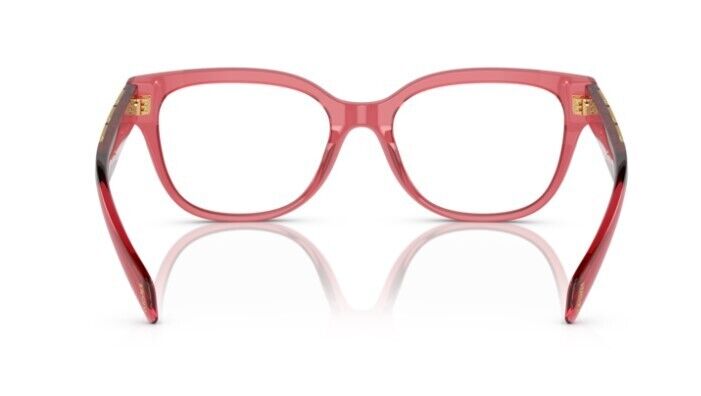 Versace 0VE3338F 5409 Transparent red/ Clear Square Women's Eyeglasses