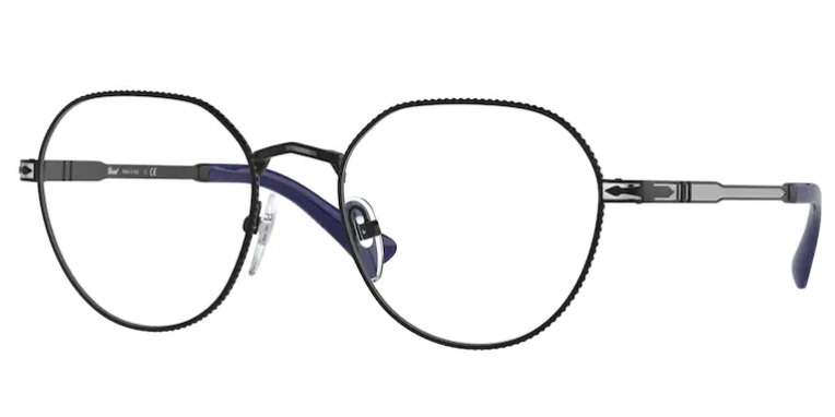 Persol 0PO2486V 1111 Black/Silver Blue Unisex Eyeglasses