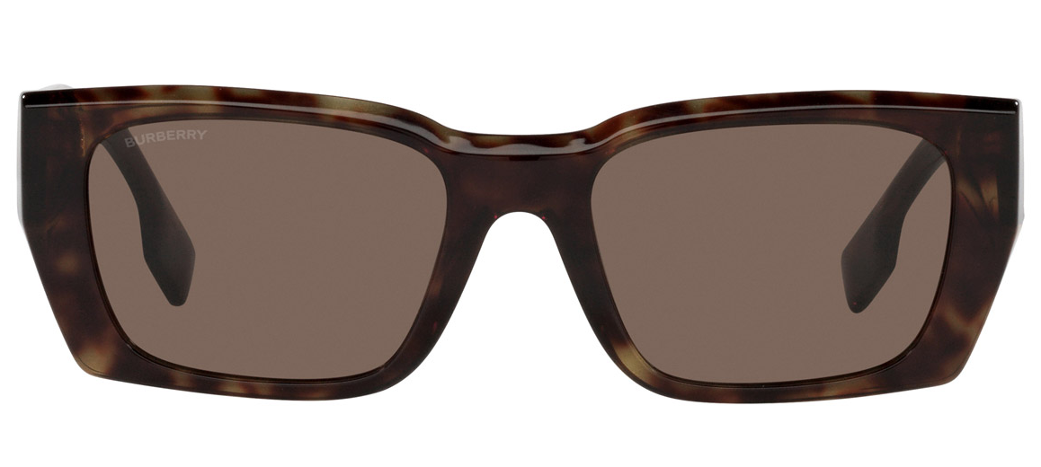 Burberry BE4336 392073 Dark Havana/Dark Brown Rectangular Women's Sunglasses