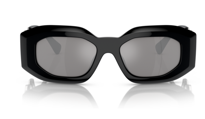 Versace VE4425U 54226G  Black/Grey Oval men's Sunglasses