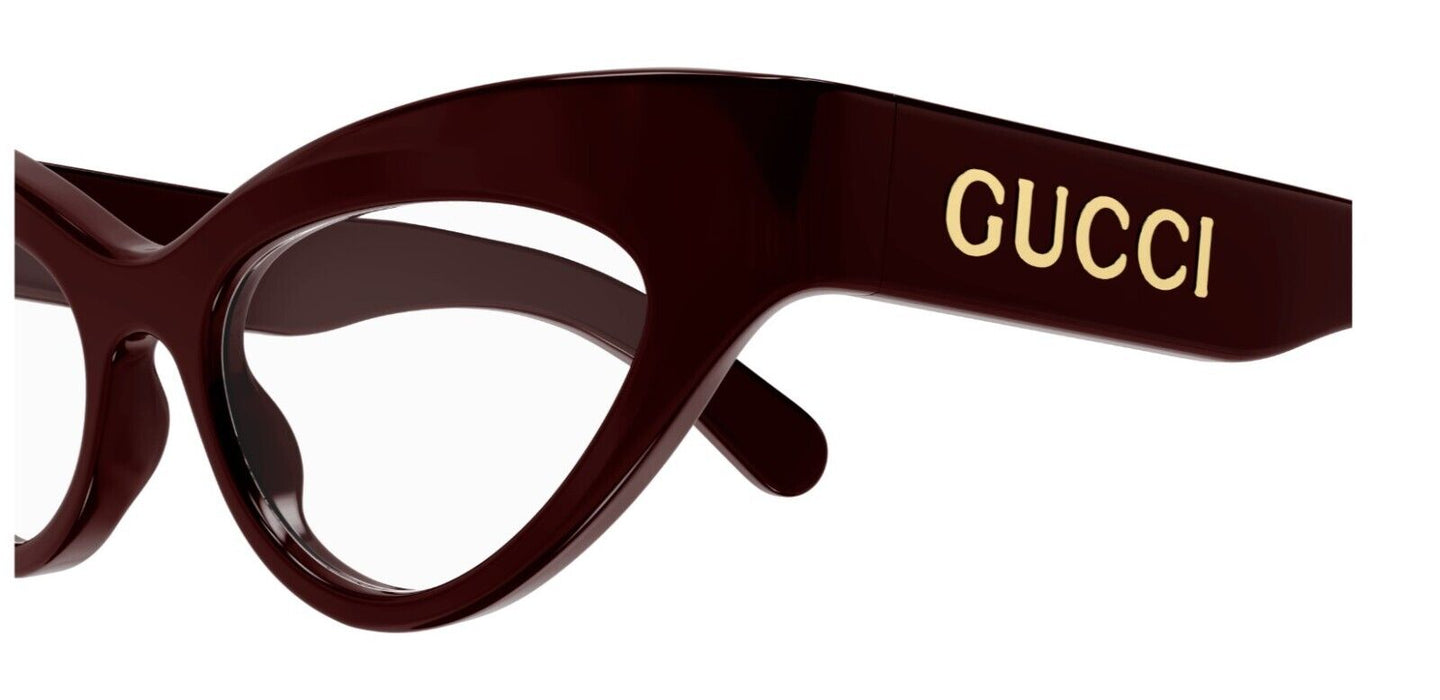 Gucci GG1295O 002 Red Extreme Cat Eye Women's Eyeglasses
