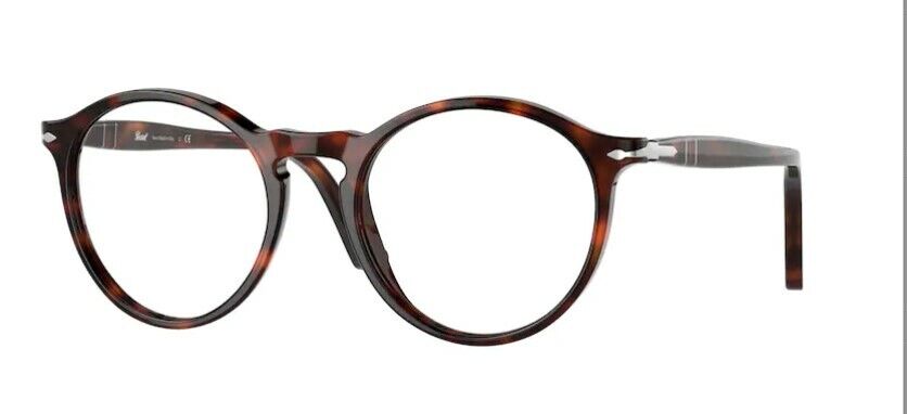 Persol 0PO3285V 24 Brown Havana/ Silver Unisex Eyeglasses