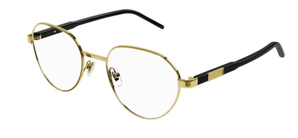 Gucci GG1162O 001 Gold Round Men's Eyeglasses