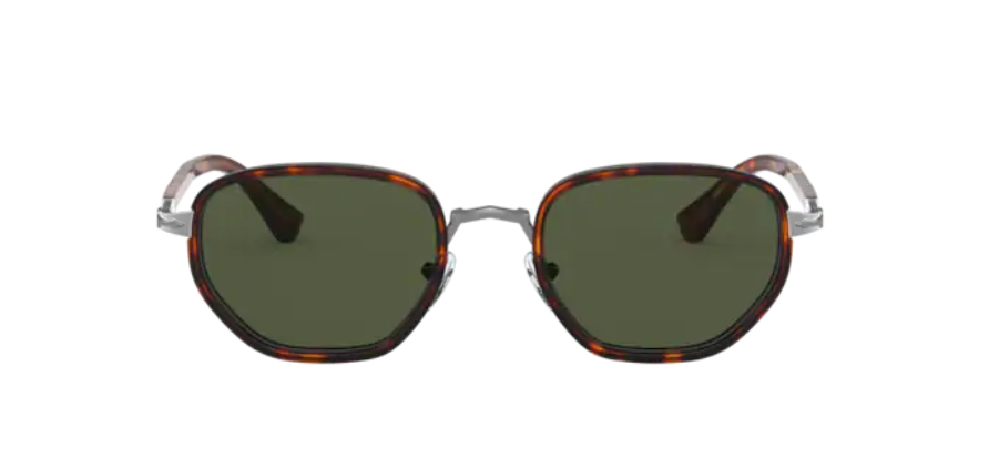 Persol 0PO 2471S 513/31 Gunmetal & Havana/Green Men's Sunglasses