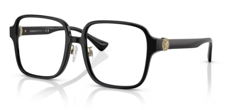 Versace 0VE3333D GB1 Black Square Women's Eyeglasses