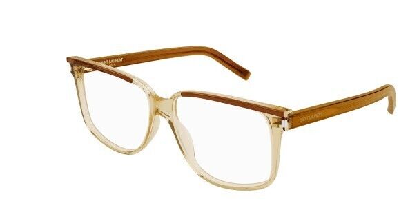 Saint Laurent SL 599 OPT-003 Brown Square Men's Eyeglasses
