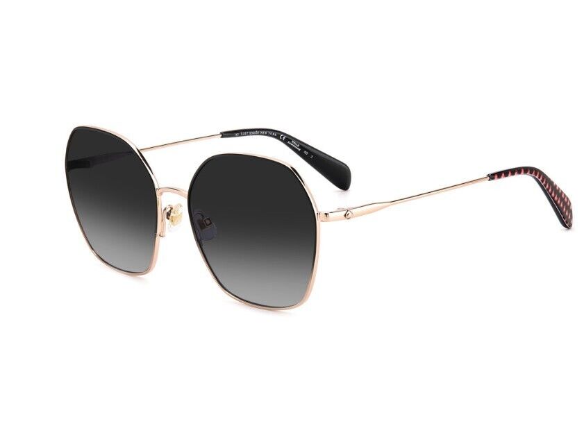 Kate Spade Kenna/G/S 03H2/9O Rose Gold/Grey Shaded Square Women's Sunglasses