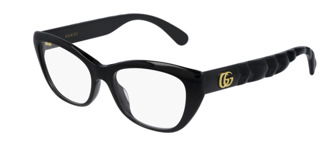 Gucci GG 0813O 001 Black Cat Eye Women's Eyeglasses