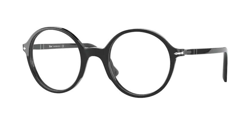 Persol 0PO 3249V 95 Black Round Unisex Eyeglasses