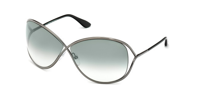 Tom Ford FT 0130 Miranda 08B Gunmetal/Smoke Gradient Sunglasses