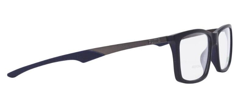 Puma PU0357O 002 Blue-Gunmetal Rectangular Full-Rim Unisex  Eyeglasses