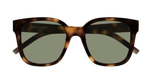 Saint Laurent SL M105/F 003 Havana/Green Cat-Eye Women's Sunglasses